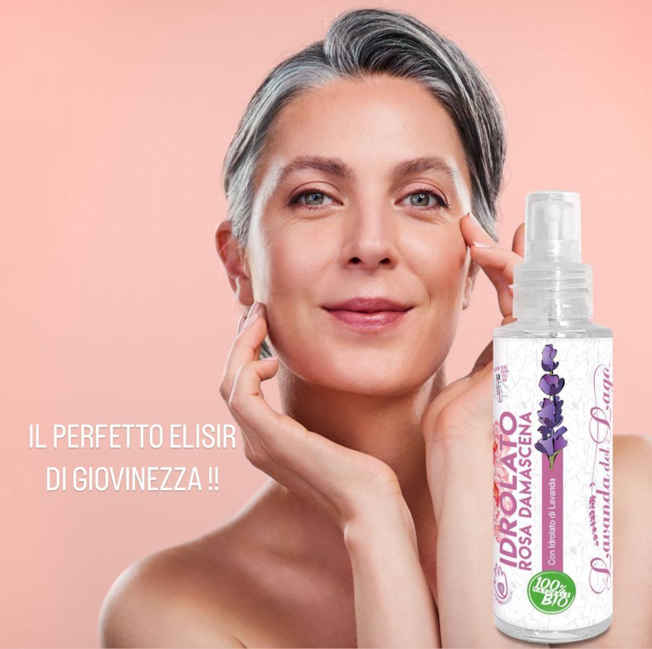 SCONTO 15% - Idrolato di rosa DAMASCENA di Lavanda del Lago