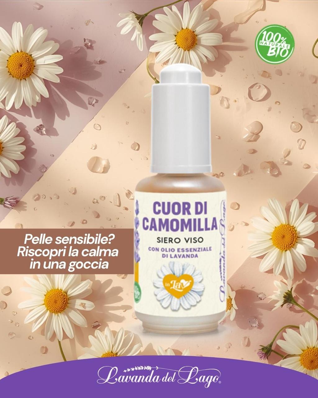 SCONTO 15% - Siero viso alla camomilla e olio essenziale di lavanda (Lavanda del lago)